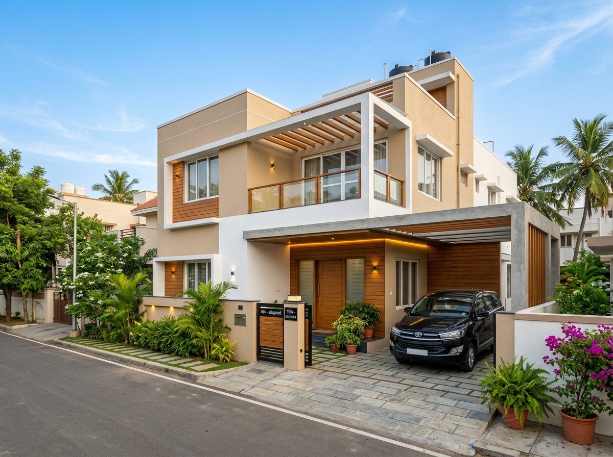 Real Modern Individual Villa by Nalam Homes in Sevvapet Thiruvallur